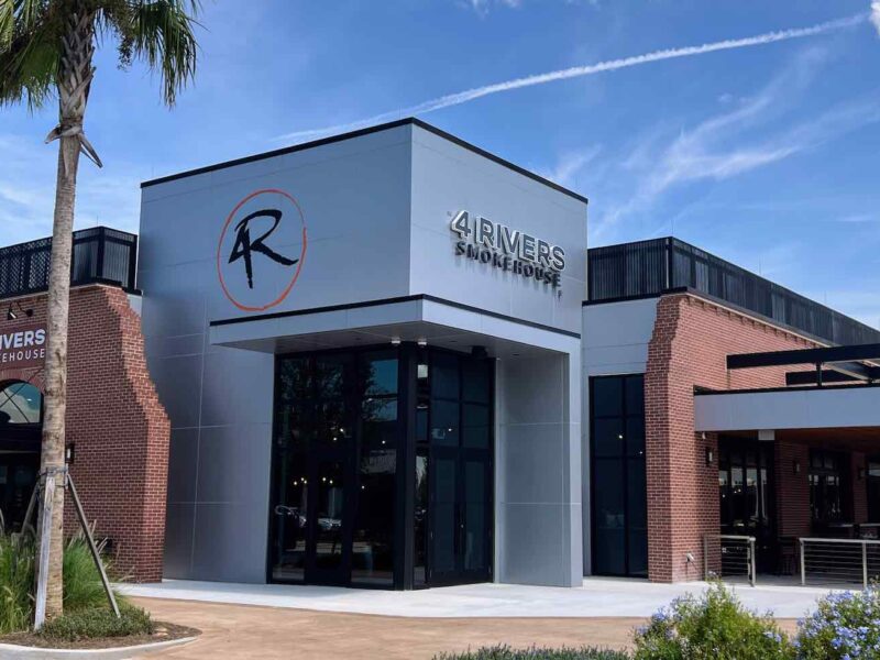 The first 4 Rivers Smokehouse in The Villages is nearing completion.