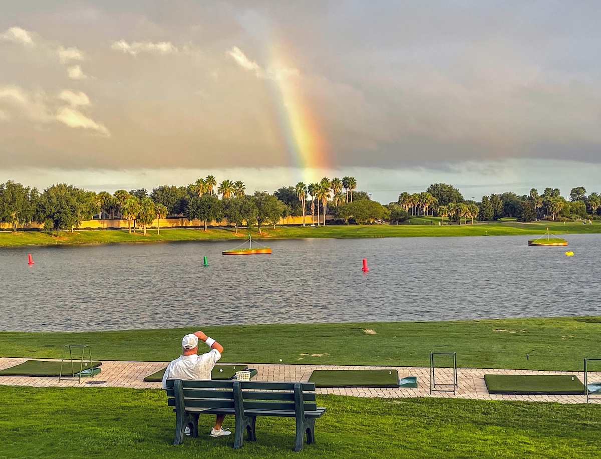 Beautiful rainbow at Sarasota Golf Practice Center Beautiful rainbow at Sarasota Golf Practice Center