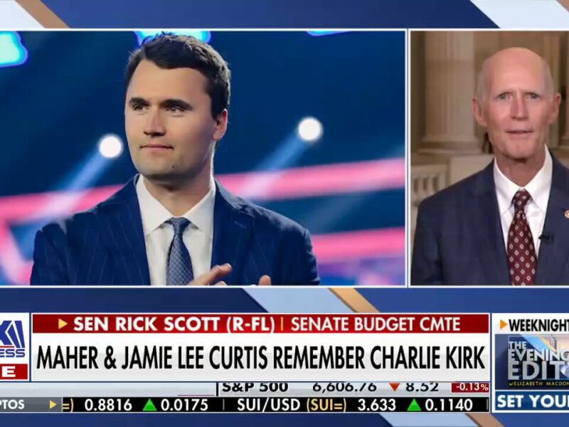 Charlie Kirk and Rick Scott