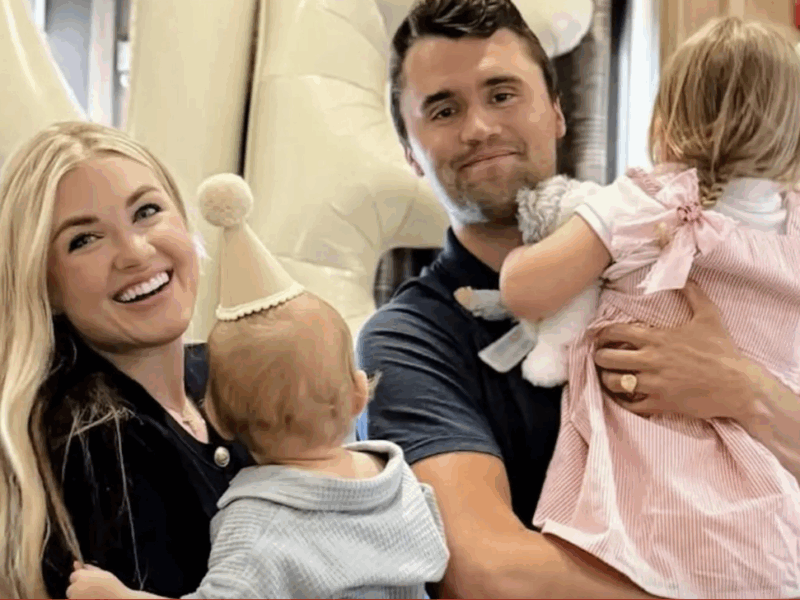 Charlie Kirk with family
