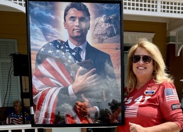 Paige Booth attended the vigil for Charlie Kirk in The Villages Paige Booth attended the vigil for Charlie Kirk in The Villages