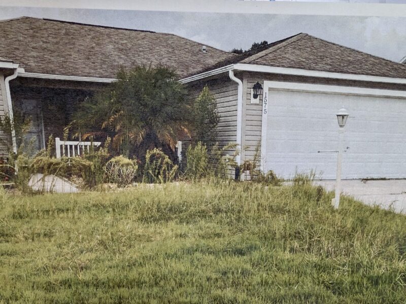 This home at 1575 Hollberry Place has fallen into neglect