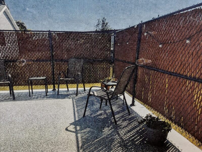 This patio was put in without approval at a home in The Villages.
