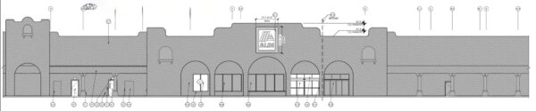 The exterior design will remain in keeping with the past Spanish style design at the Winn Dixie supermarket, accoridng to design plans from ALDI The exterior design will remain in keeping with the past Spanish style design at the Winn Dixie supermarket, accoridng to design plans from ALDI
