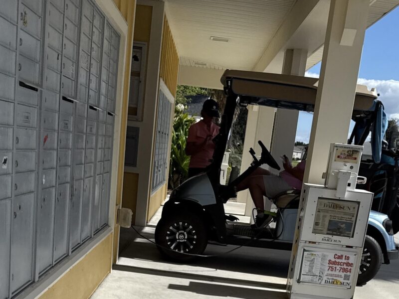 This Villager was parked and plugged in at the Swallowtail Postal Station