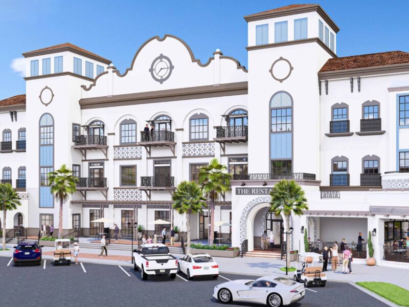 This rendering of the La Reina Building shows how it will look after it is converted to an apartment building