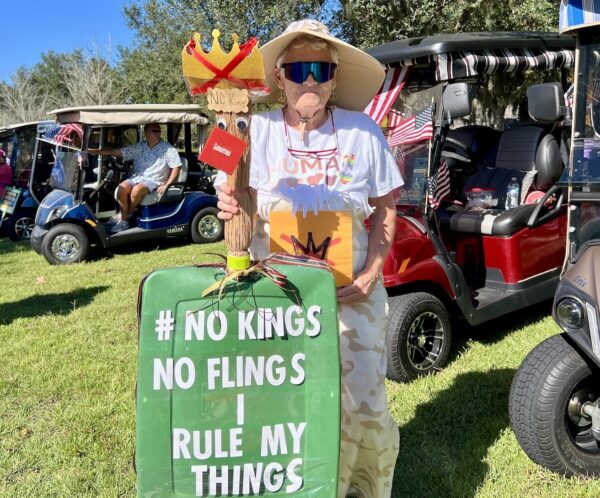 Thousands of VIllagers turned out for Saturday s No King rally Thousands of VIllagers turned out for Saturday s No King rally