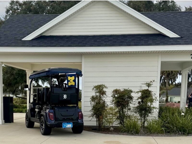 A member of the Parking Patrol shot this photo of Michigan style parking in The Villages