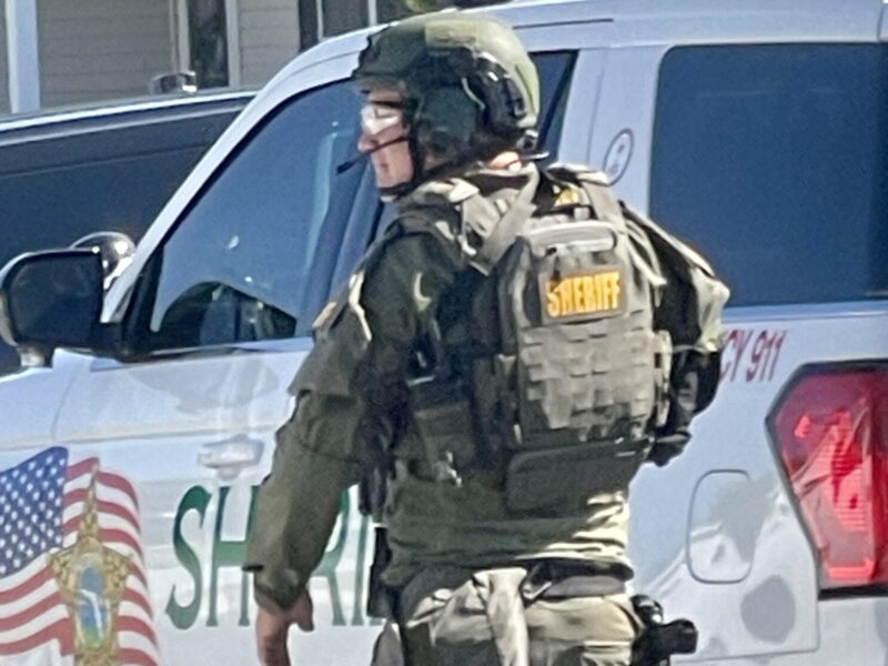 A member of the SWAT team was involved in the standoff in the Village of Lynnhaven.