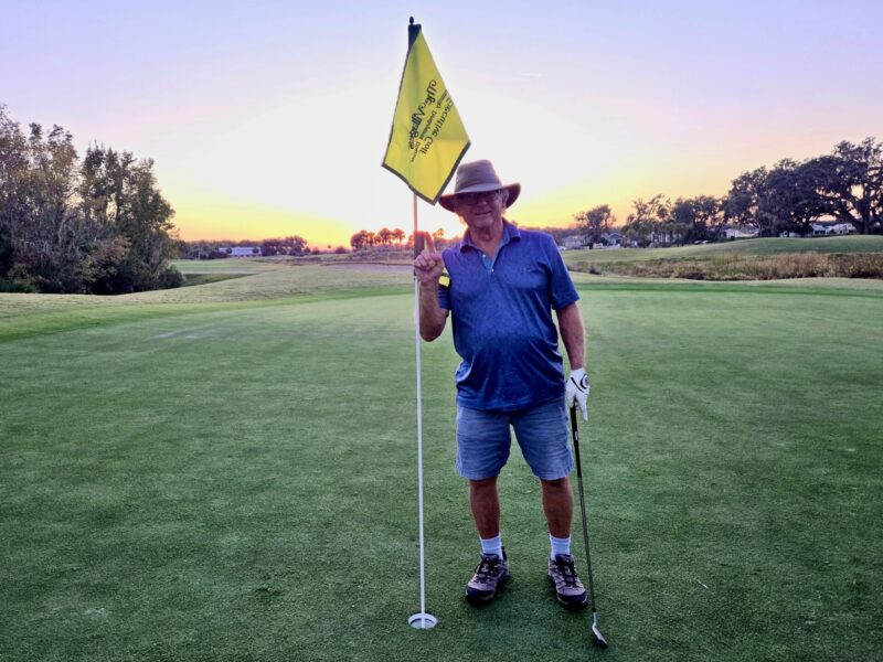 Dave Woronka was thrilled to get his first lucky ace