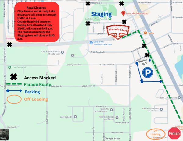 Lady Lady Christmas Parade Map Lady Lady Christmas Parade Map