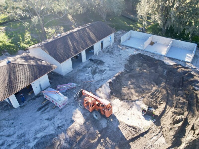 The Mira Mesa Executive Golf Maintenance facility is currently under construction