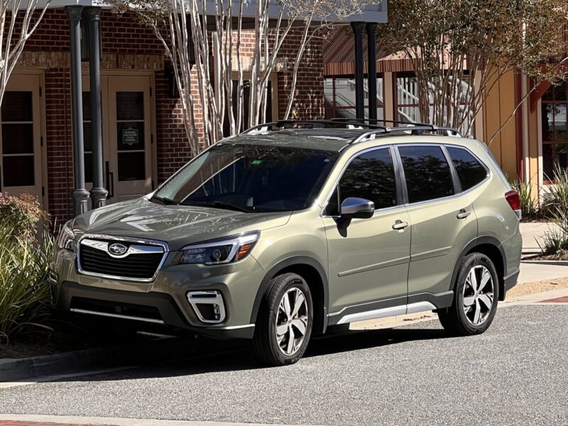 This Subaru driver was not living up to the stereotypical description of a Subaru driver