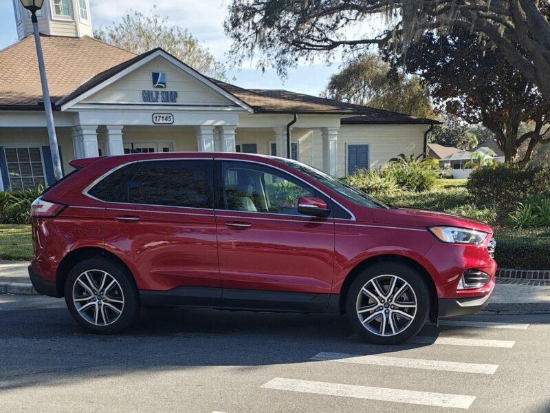 A phantom driver was blocking the crosswalk at the Lopez Legacy Golf Shop