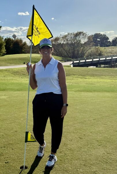 Alyson Tunnell of the Village of Waters Edge recently got a hole in one Alyson Tunnell of the Village of Waters Edge recently got a hole in one