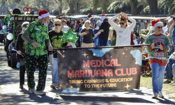 The Medical Marijuana Club members marked in the parade