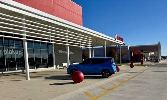 This driver found a great parking place at Targer at Trailwinds Village in Wildwood