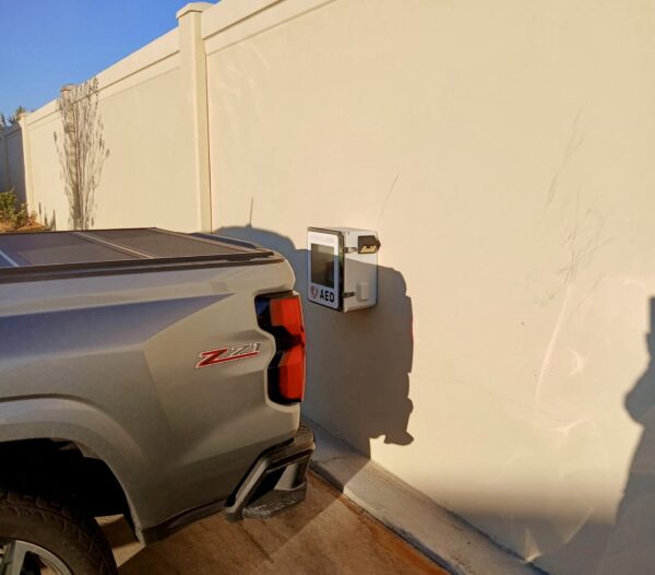 This vehicle was parked in such a way that it was blocking the AED equipment at the Richmond Villas This vehicle was parked in such a way that it was blocking the AED equipment at the Richmond Villas