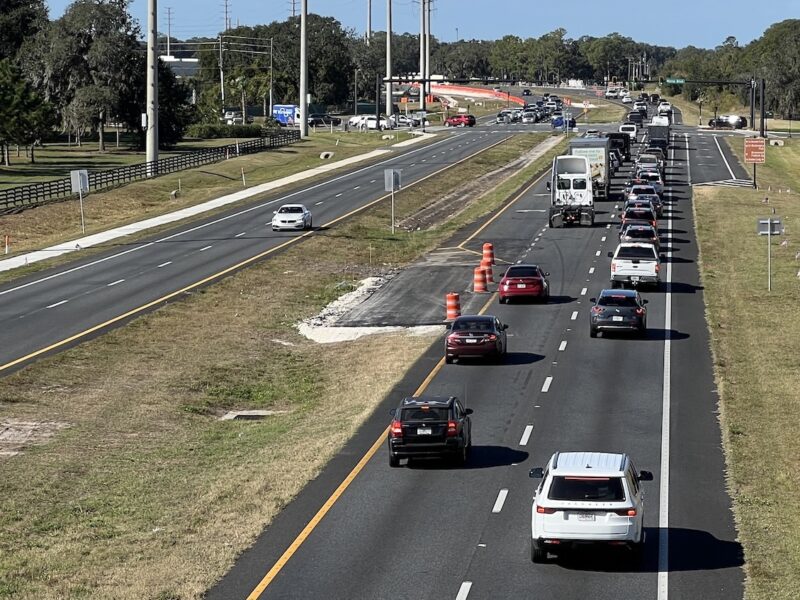 West bound traffic on State Road 44 from Chitty Chatty Bridge