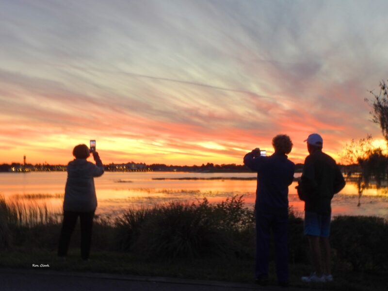 Beautiful sunset over Lake Sumter