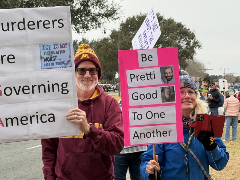 ICE protest photo