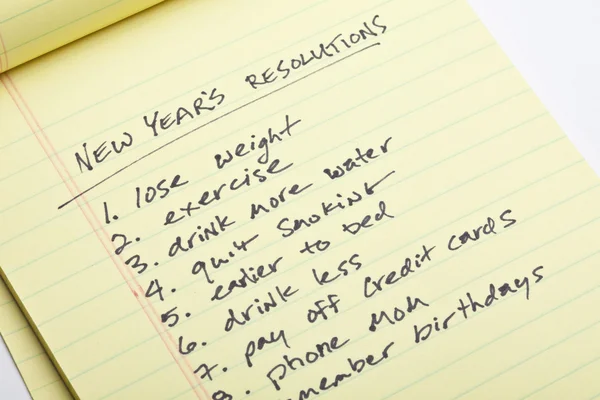 New Year s Resolutiions