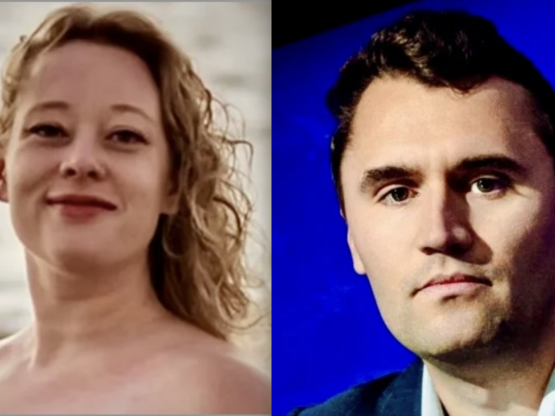 Rebecca Good and Charlie Kirk