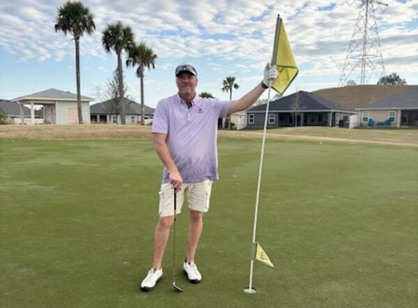 Robert Zimmerman was thrilled to get the lucky ace Robert Zimmerman was thrilled to get the lucky ace