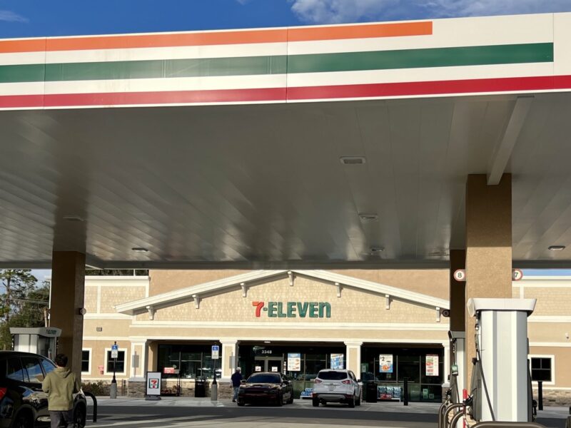 This 7 Eleven is located on Warm Springs Avenue at U.S. 301 near the Village of Fenney.