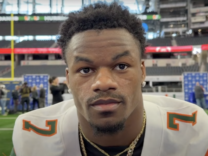 Wildwood alum Zechariah Poyser plays for the Miami Hurricanes