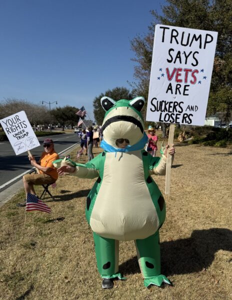 Costumes were part of the rally in The Villages