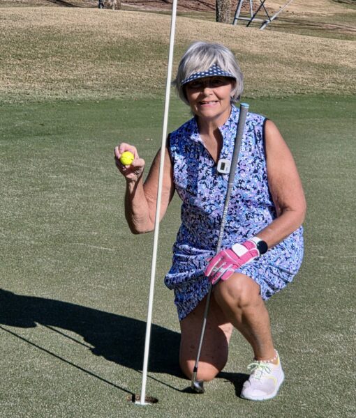Mary Tallarini was thrilled to get the hole in one Mary Tallarini was thrilled to get the hole in one