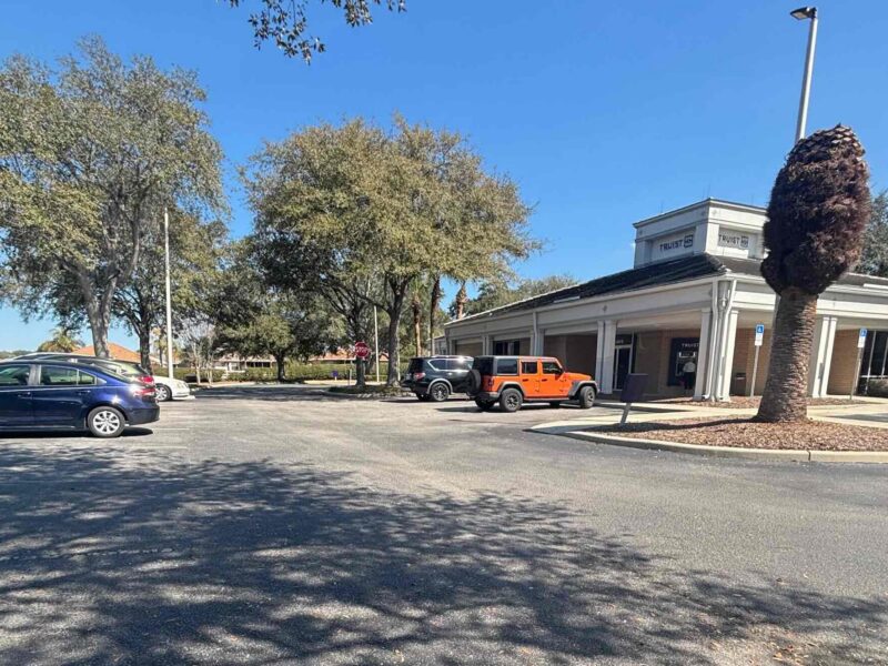 The parking lot at the Truist Bank in Summerfield, Florida on February 13, 2026.