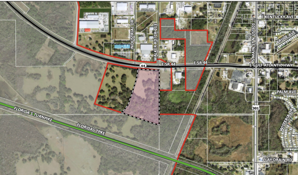The pink shaded area shows the location of the property The pink shaded area shows the location of the property