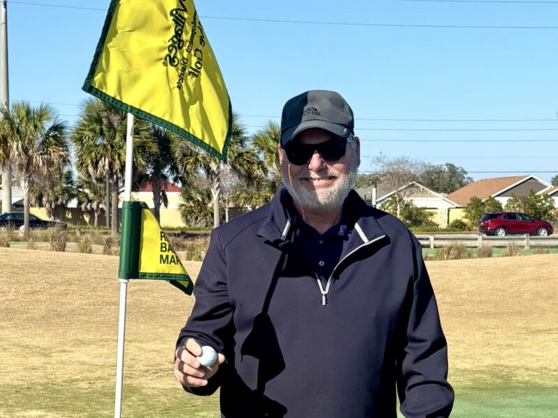 Villager Dick Moro recently got his first lucky ace