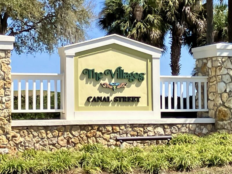 Canal Street at County Road 466A in The Villages