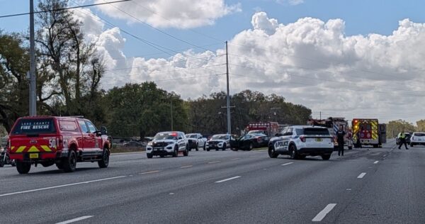 Emergency personnel on the scene of an accident on U.S. Highway 441 in Fruitland Park on Saturday, March 7. Emergency personnel on the scene of an accident on U.S. Highway 441 in Fruitland Park on Saturday, March 7.