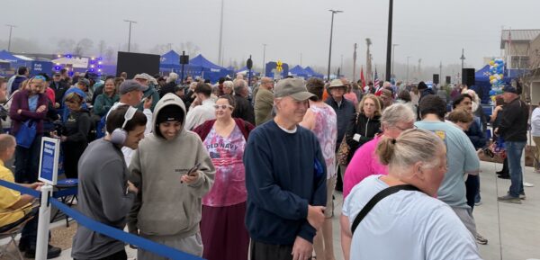 Hundreds of Villagers and area residents attended the grand opening of the new Walmart super center Wednesday morning Hundreds of Villagers and area residents attended the grand opening of the new Walmart super center Wednesday morning