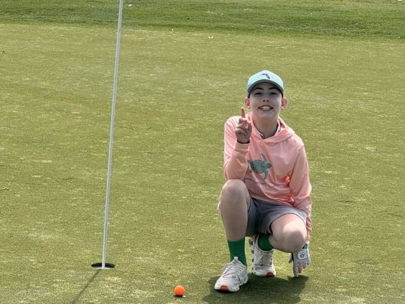 Kaleb Vivian eagled while visiting his grandparents in The Villages