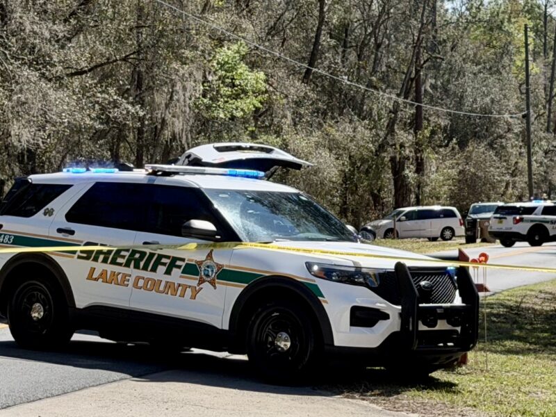 Lake County sheriff s deputies were at the scene of the crash Monday afternoon on Rolling Acres Road.