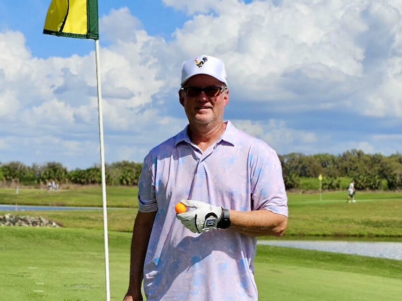 Mickey Davis of the Village of Shady Brook is new to golf