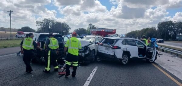 Multiple agencies responded to the crash which shut down Interstate 75 in Sumter County