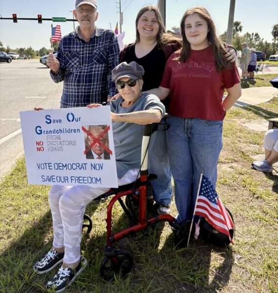 Protesting with grandparents