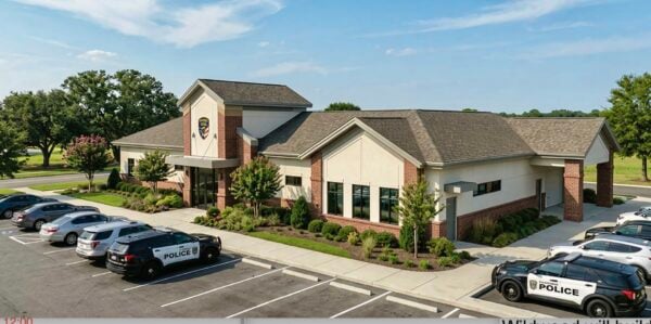 This is a rendering of the Wildwood Police Department substation to be built to serve the Eastport and Middleton sections of Wildwood This is a rendering of the Wildwood Police Department substation to be built to serve the Eastport and Middleton sections of Wildwood