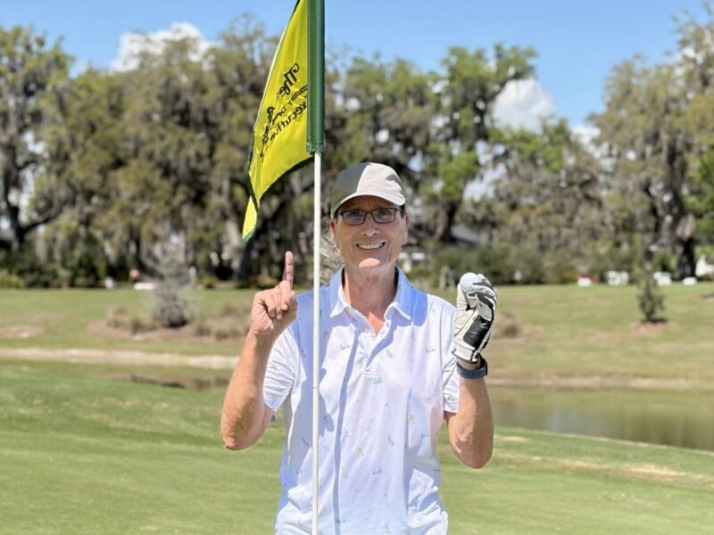 Villager John Graham got the lucky ace