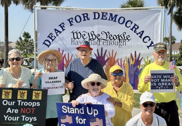 Villagers in Deaf for Democracy wanted to be seen and heard at the protest
