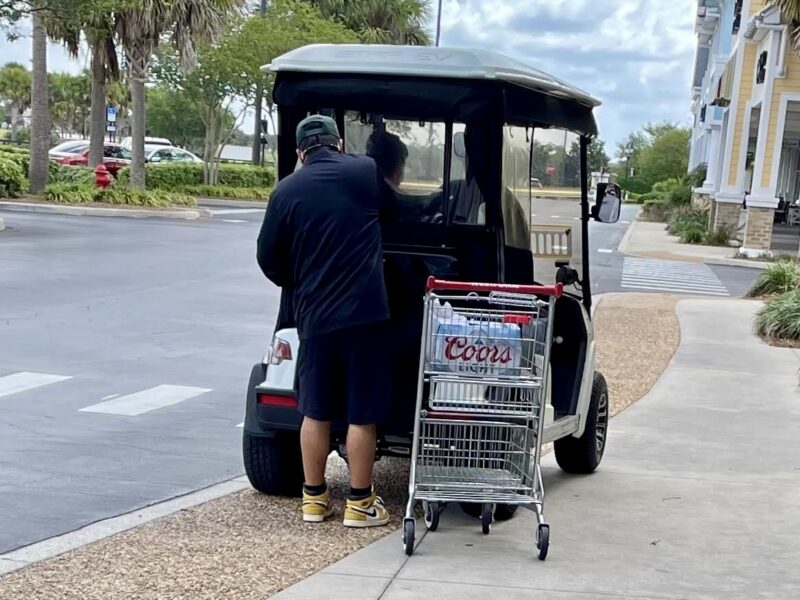 A member of the Parking Patrol documented this. Bad Parking Beer Run at Pinellas Plaza