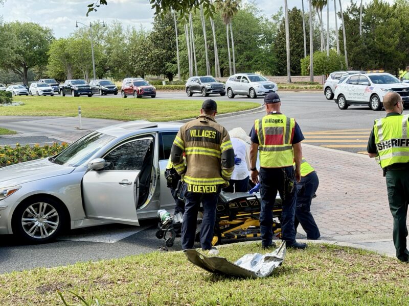 A woman as transported from the scene of the