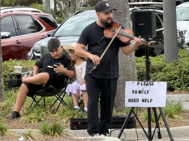 Colony Plaza panhandler
