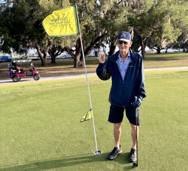 Jerry Norris scored a lucky ace on his birthday Jerry Norris scored a lucky ace on his birthday